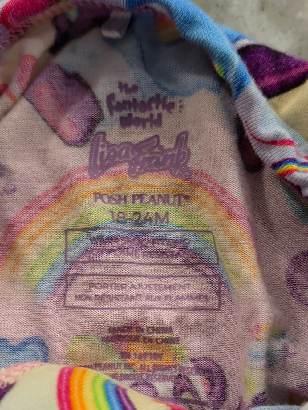 Posh Peanut Lisa Frank Convertible PJs 🌈